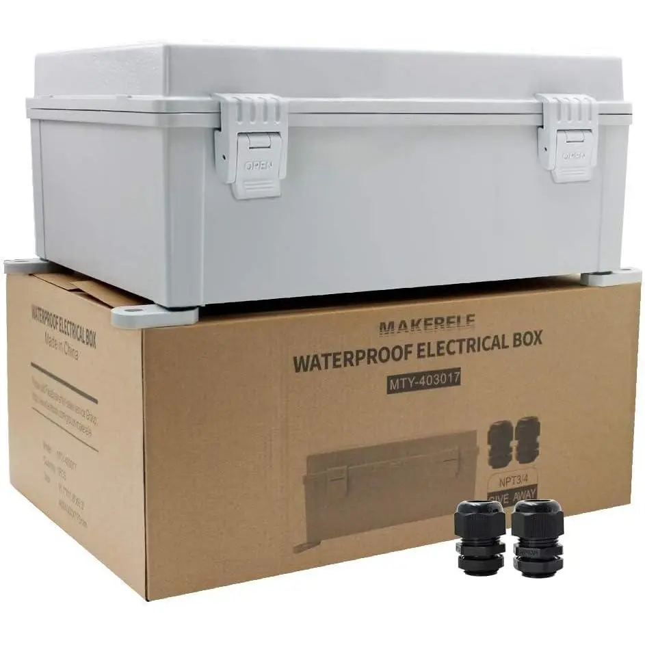 Outdoor electrical Box Weatherproof Includes Internal Mounting Panel 15 ...