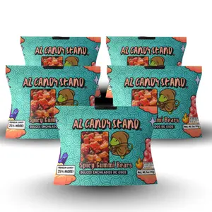AZ Candy Stand Spicy Gummi Bears Dulces Enchilados 25% More Candy Arizona Made 5-Pack Bundle (5oz per bag Over 1.5 Pounds Total )Bold Flavor Perfect for Any Occasion