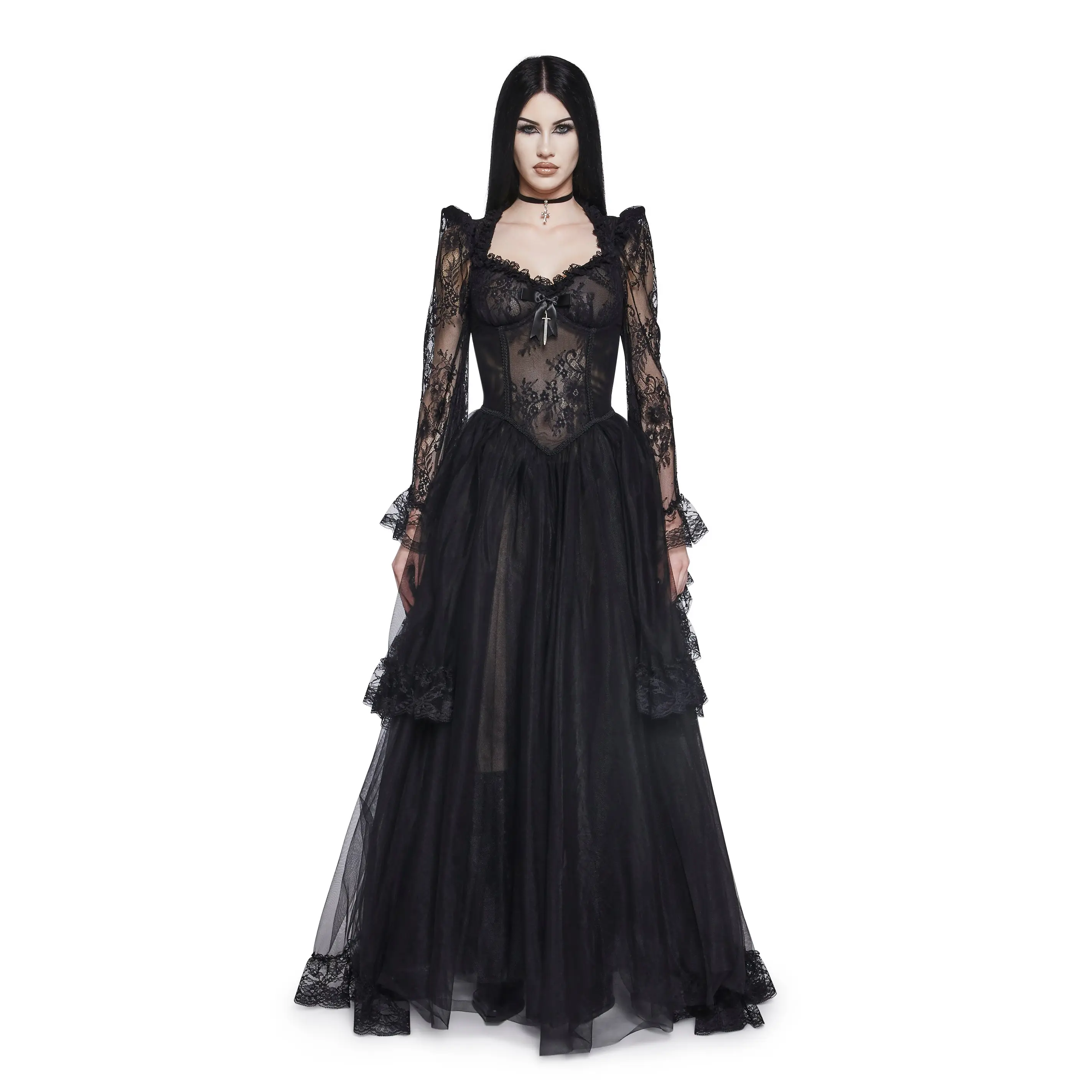 Dance With Death Lace Dress - TikTok Shop