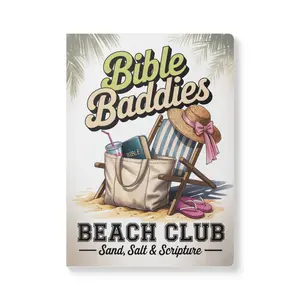 Beach Club Journal: Bible Baddies Softcover Notebook, Summer Memories, Faith Reflections, Gift for Friends, Vacation Planning