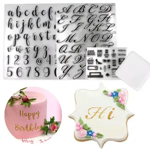 Moldes de letras para pasteles de 4 piezas