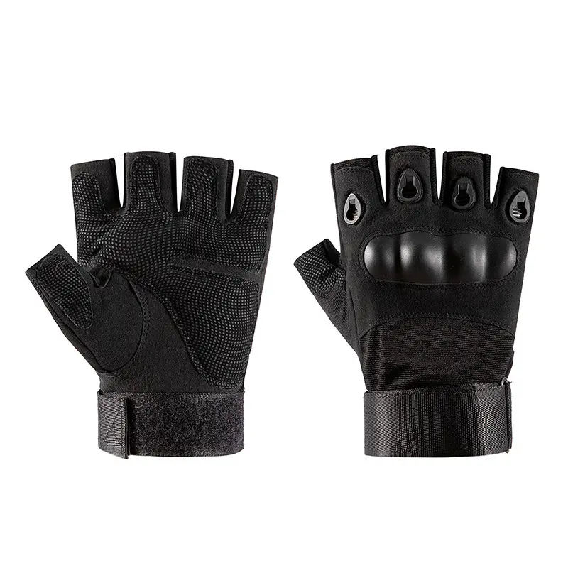 Men's Embroidered Tactical Gloves - Streetwise Camo Half or Full Finger, Anti-Slip Superfine Fiber Palm, Durable Bike Accessories for Adults, 15*9cm (Jibanzhi Army Green/Black Options), Male