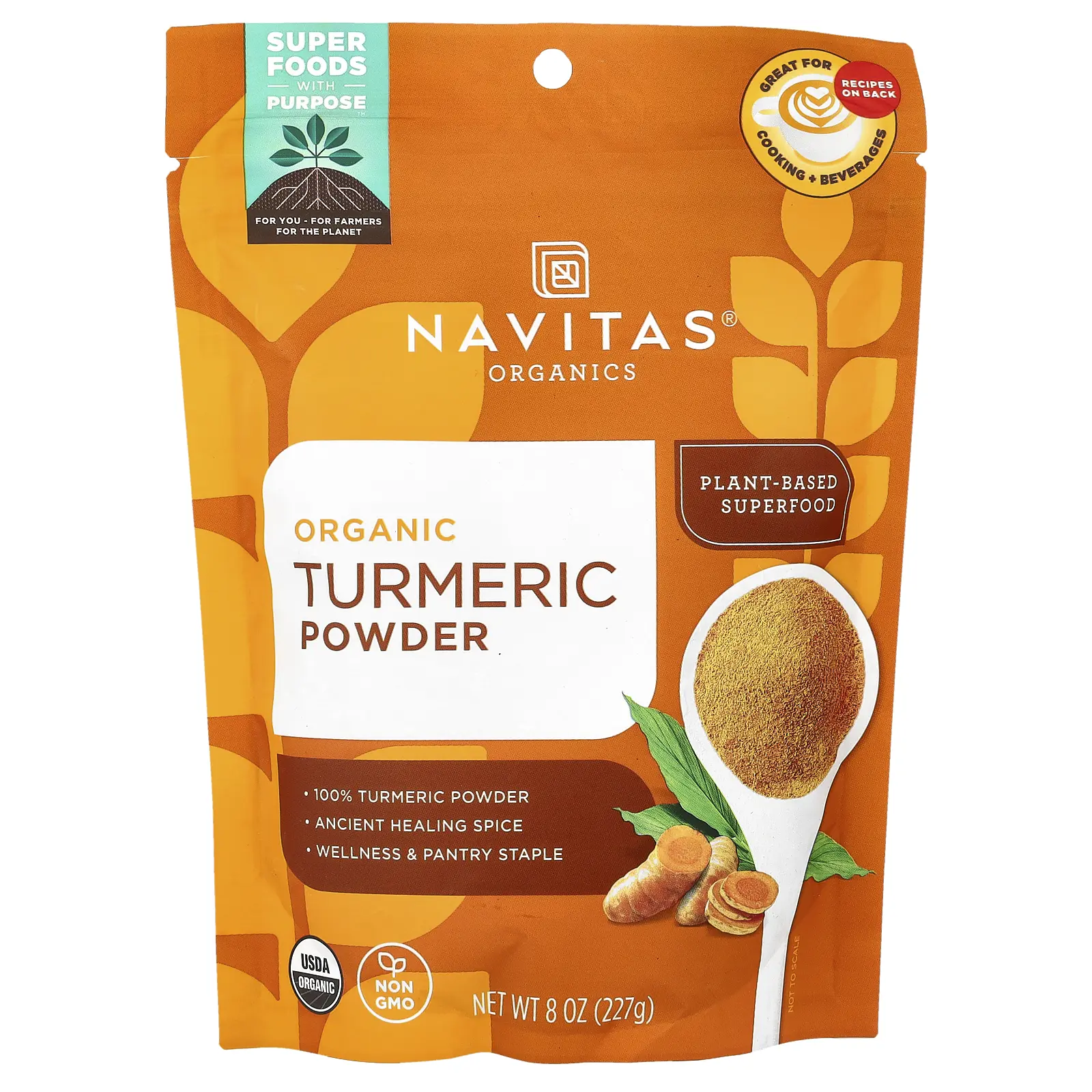 Navitas Organics Organic Turmeric Powder, 8 oz (227 g)