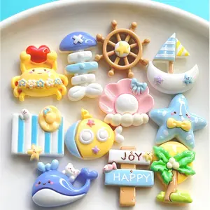 25PCS Magnetic Ocean Beach Theme Mini Resin Seashell Starfish Paint Decor Set for Fridge, Office Lockers, Baby Early Education & Smart Toy Gifts