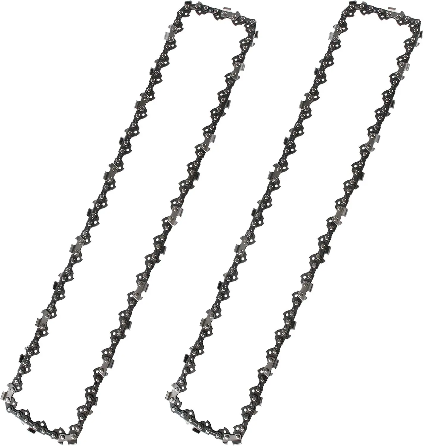 2-Pcs 14-Inch Craftsman Chainsaw Replacement Chain Set - Pre-Attached Tensioner, 3/8"-Pitch, .050"-Gauge, 52 Drive Links, Hardened-Tempered Steel, Compatible with WORX WG305.1/WG305, Sun Joe SWJ599E/SWJ699E, RYOBI RY3714, ECHO CS-310 & More, Durable, Safe