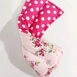 Therapeutic heating-cooling rice bag, eye bag, heat pad, cold pack, migraine relief, allergy relief, cold compress, heat therapy, Flowers, Polka Dots