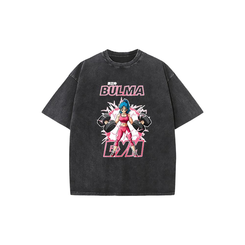 Bulma Fitness Graphic T-Shirt, 90s Anime T-Shirt, Manga T-Shirt, Unisex Streetwear T-Shirt, Cotton Crew Neck T-Shirt, Trending Viral, Suitable for Gifts for Him and Her