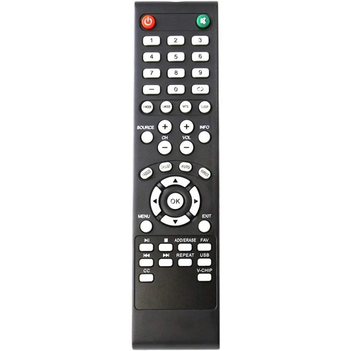 Universal Remote Control Compatible with Element TV ELEFW408 ELEFW328 ELEFW605 ELEFW606 ELEFW601 ELEFW231 ELEFW40C ELEFW605 ELEFW504A