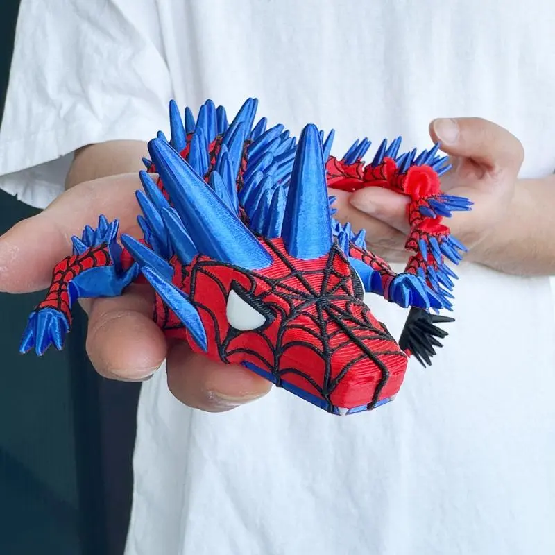 Spider themed 3D printed dragon