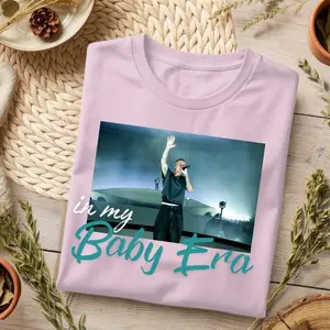 JB "In My Baby Era" Graphic T-Shirt, Nostalgic Fan Art Tee