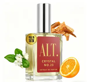 ALT. FRAGRANCES Crystal No.23 Perfume 60ml | Inspired by Baccarat Rouge 540 | Unisex Extrait de Parfum | Jasmine Amberwood Cedar Woody Floral Long Lasting Fragrance