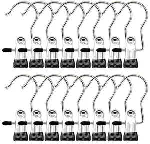 10/20 Pack Metal Rotatable Pants Hangers with Clips, Space-Saving Closet Organizer for Jeans, Leggings, Towels, Newborn Baby Items, Home Storage Solution for Shorts & Skirts