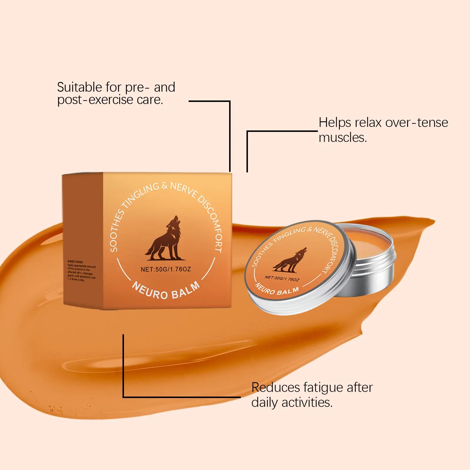 Natural Body Massage Balm Hydrating SkinCare Moisturizing Salve For Daily SkinMassage Care