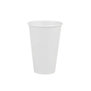 16oz Single Wall White Paper Coffee Cup | 90mm Diameter | 1000 Pieces/Case