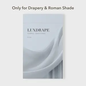 LUXDRAPE Echo Blackout Lining Fabric Sample Pack for Custom Curtains Light Blocking and Privacy Drapes
