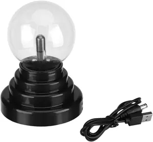 Plasma Ball / Magic Sphere — Dual USB & Battery-Powered Plasma Lamp, Home & Office Desktop Decor.