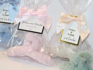 To Have and to Hold Your Hair Back Gift Bag with Faux Fur Hair Claw Clip for Bridesmaid Proposal