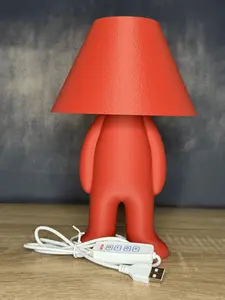 NexForge Studio Bold Loop Table Lamp – 3D Printed USB LED Lamp with 3 Light Temperatures & Brightness Control