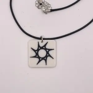 Roblox Spawn Point Necklace, The essential Roblox accessory Based off Roblox respawn point, Durable, 3D printed, Jewelry, Cute, Modern, Elegant, Clean