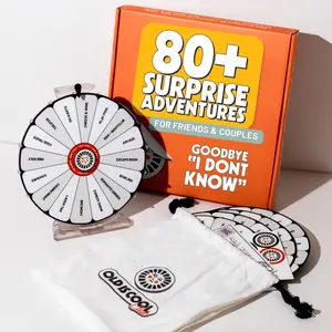 IDK Wheel Instant Decision Kit for Couples & Friends, 80 Instant Ideas for Dates, Dining, Challenges & Destinations, for Anniversaries and Birthdays!