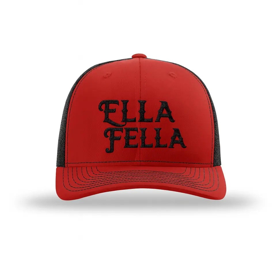 Ella Fella Embroidered Cap — Richardson 112 - TikTok Shop