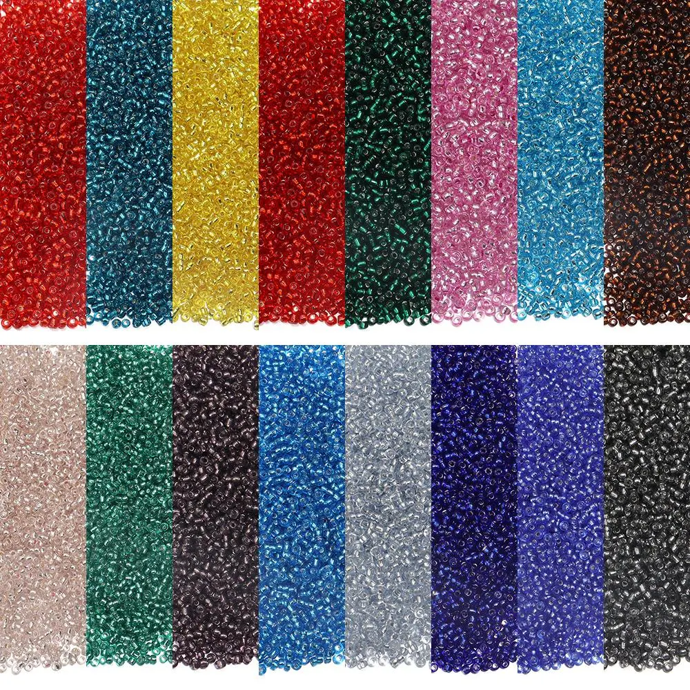 1150/5750pcs 2mm Glass Beads Seed Beads Round Loose Beads For Jewelry Making DIY Craft Bracelets Necklaces Earrings Accessories