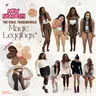 Women's Official Magic Skin Fleece Lined Tights Leggings - High Waist, Body Slimming Compression Band, Plus Size Chic Cute Women's Fashion Clothes, 1-Seam Option, Closed Foot, XXS-3XL, 4 Shades, Light-Brown Fur Fleece, Cold Wash, Viral Item