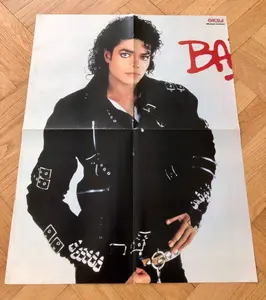 [SALE UP TO 45%] MICHAEL JACKSON 1987 Poster Swedish POP magazine Vintage Rare 1980s