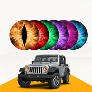 Car Headlight Eye Sticker, Waterproof Car Headlight Decorative Sticker, Vinyl Decals for Car, SUV, Truck, Universal Car Sticker, Car Vehicle Decoration, Car Accessories, Decal For Cars, Vehicle Exterior Decoration, Car Decorations