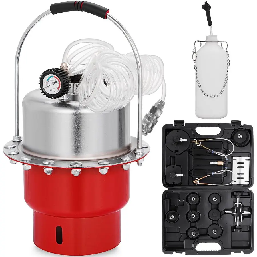 【Summerfinds】Pneumatic Air Pressure Bleeder Tool Kit for Brake Bleeding, ABS System - 10-40psi, Automotive Repair Solutions, High Performance, Garage Mechanics Use, Fathersday Gift, 30-Day Free Returns, Fast Secure Delivery, 24/7 Attentive Service, Di, Lo