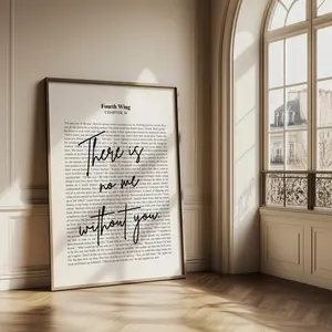 [Sale Off To 40%] [UNFRAMED] There Is No Me Without You Poster, Xaden Riorson Fourth Wing Bookish Wall Art
