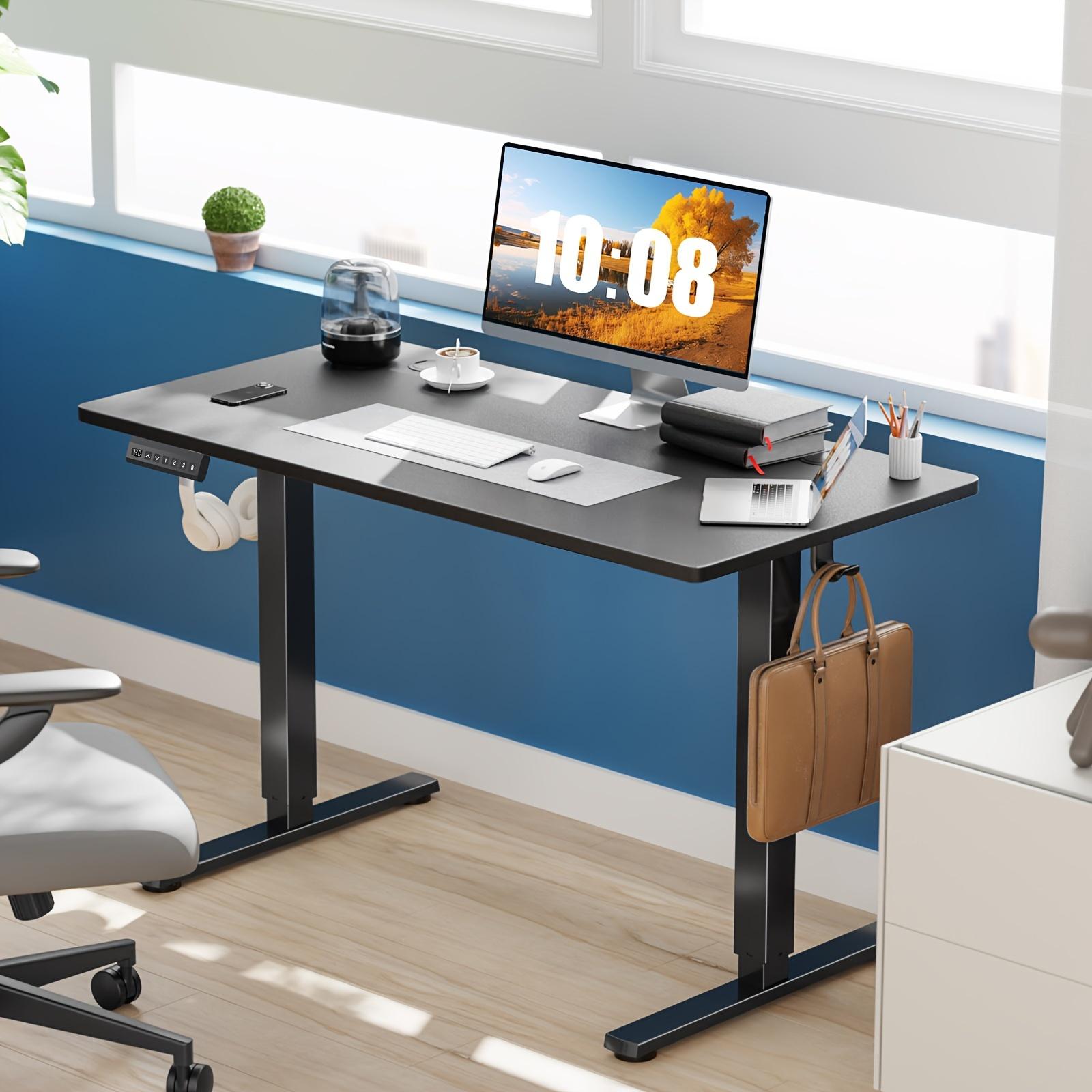 Standing Desk, Adjustable Height Electric Sit Stand Up Down Computer Table, Modern Lift Motorized Desktop Workstation, 40x24 Inch Ergonomic Rising Desks for Work Office Home