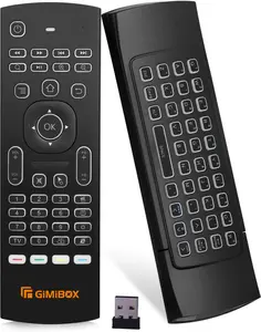 Air Mouse Remote MX3 Pro with Backlit, 2.4G Air Remote with Wireless Keyboard,Backlit and Key-Learning Function, Best for Android TV/Box/PC/Android Projector/HTPC/Xbox/Raspberry Pi