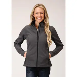 Womens Heather Grey Softshell Tech Jacket