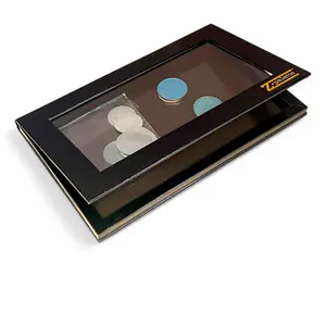 Z Palette Large Magnetic Makeup Palette with Clear Window, Empty Magnetic Palette for Eyeshadows, Powders, Customizable Beauty Organizer