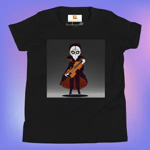 Draculanichi Violin Youth Short Sleeve T-Shirt