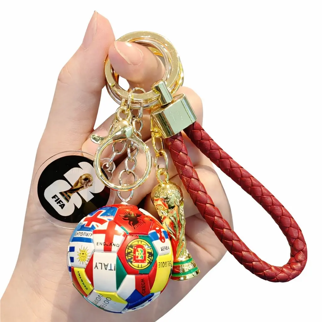 Soccer Ball + Trophy Charm + Wrist Strap + 2026 Lo