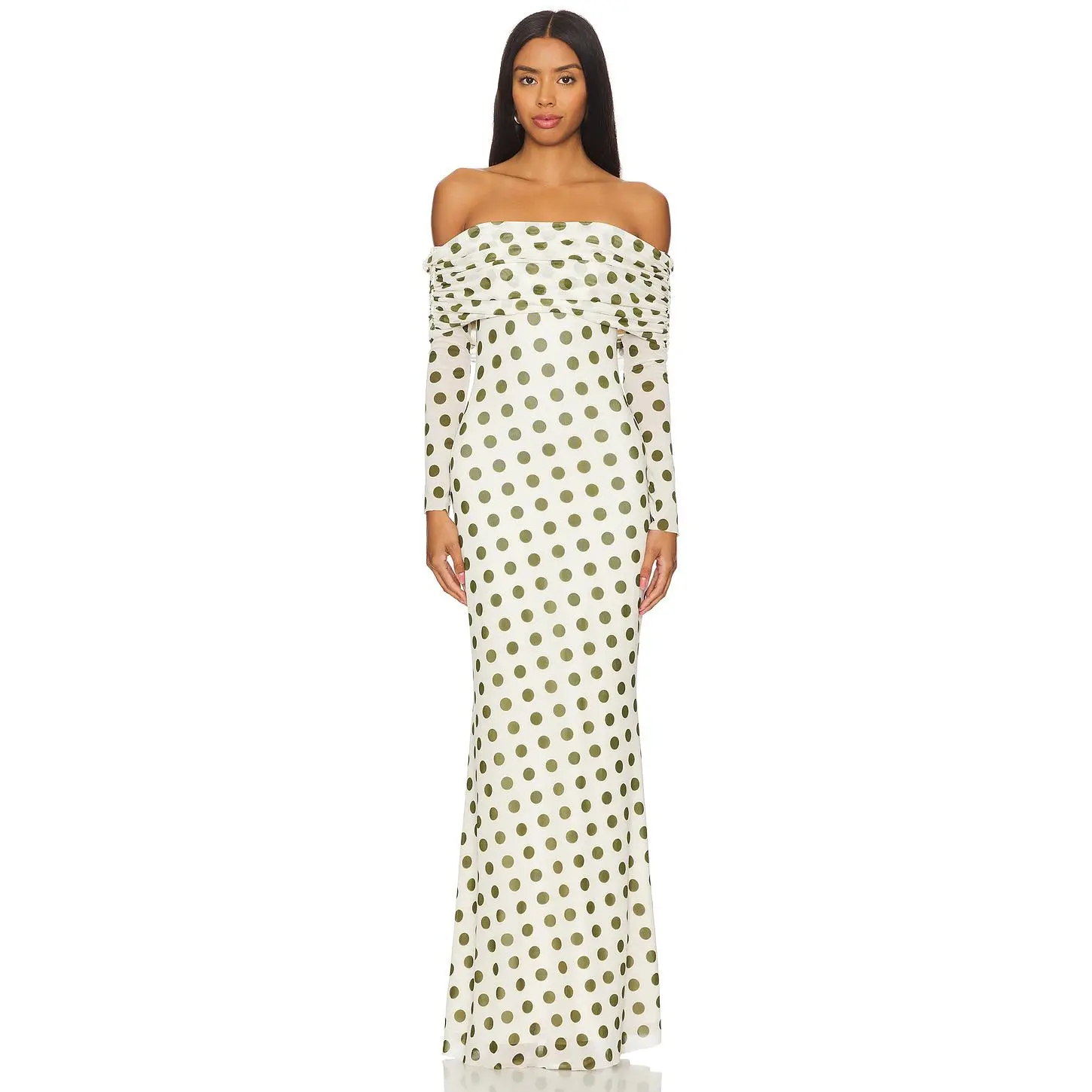 AFRM Thelma Dress in Birch Dot