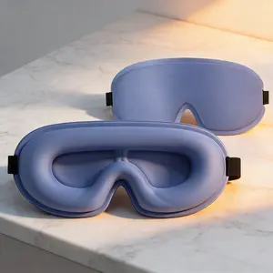 3D Sleep Mask Soft Full Light Blocking Travel Eye Mask Zero Pressure No Pressure Adjustable Strap Fits All Head Sizes Suitable for Men Women Side Sleeper