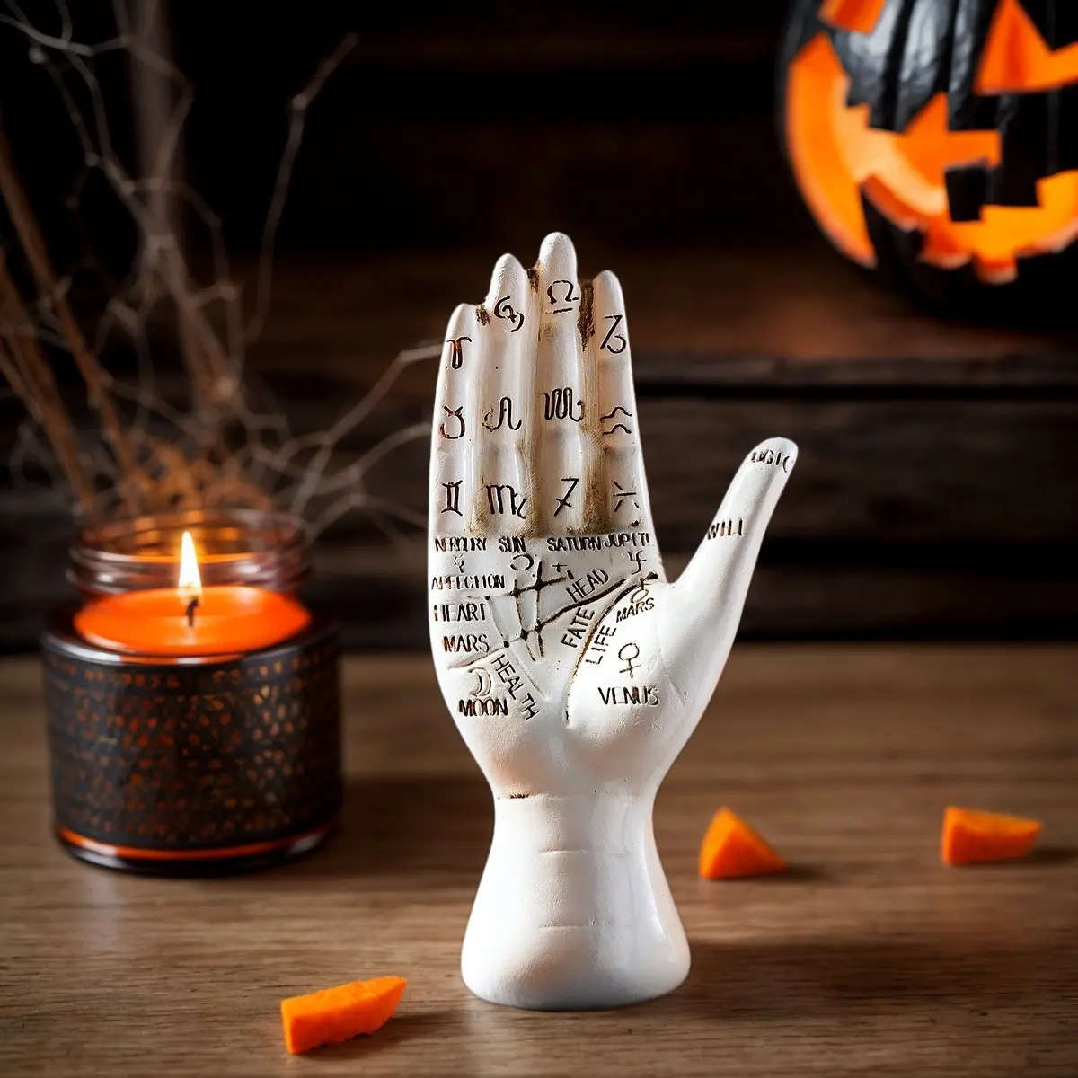 Modern Creative Resin Hand-Shaped Decorative Figurine, Perfect for Home Bar Halloween Party Decoration, Unique Gift Idea, Home Decor Statue, Abstract Figure Sculpture, Decorative Sculptures, Collectible Figurine, Decorative Ornaments
