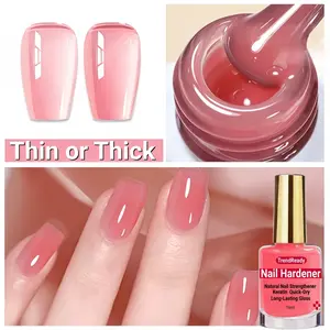 2PCS 16ml Trendready Nail Hardener , Splitting, Breaking Nails - Fast Dry Keratin & Natural Protein Hardener, 4-in-1 Nail Polish Care Oil, Alcohol-Free Formula for Instant & 3-Day Nail, Manicure for Hands & Fingers