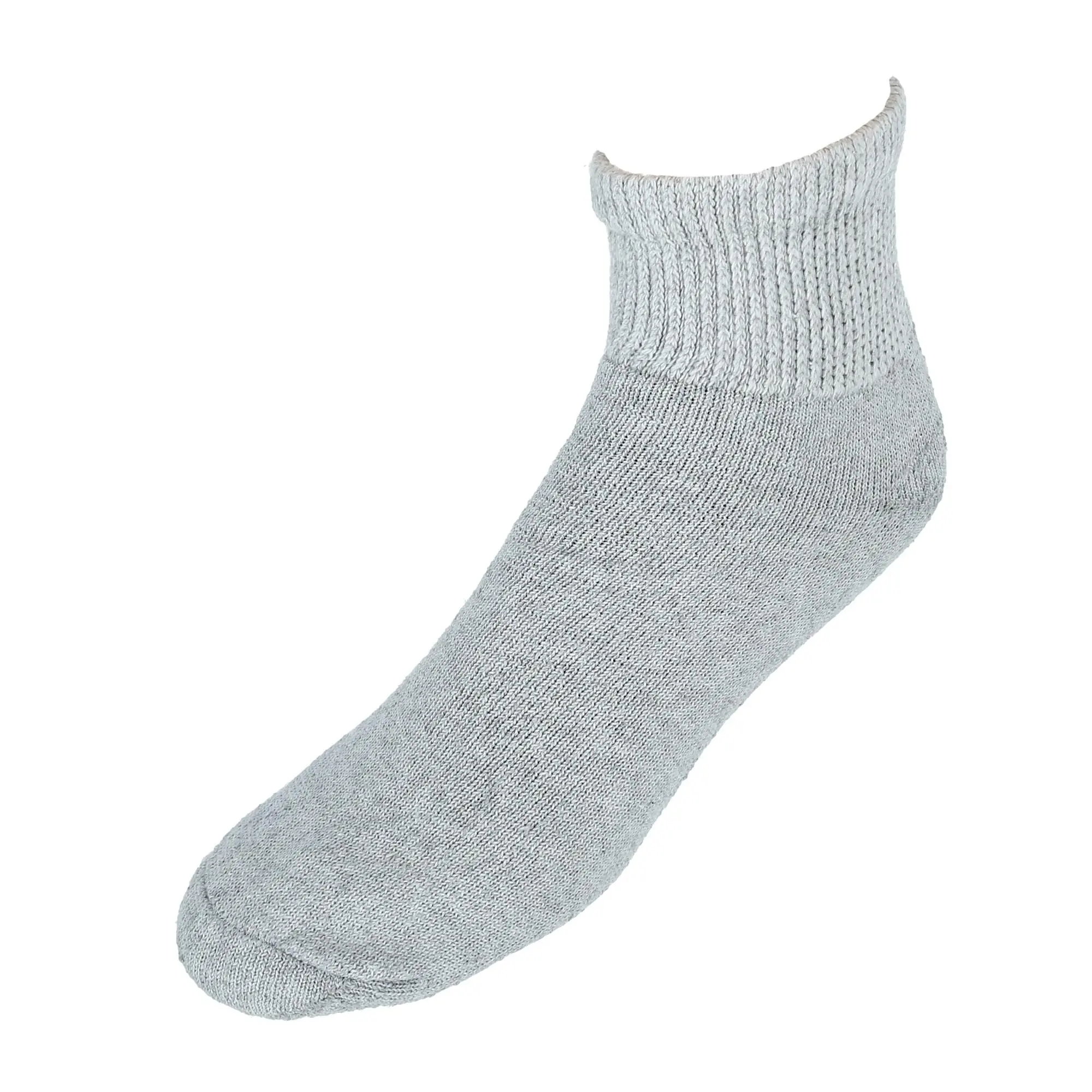 CTM Men's Loose Fit Diabetic Ankle Socks (3 Pair Pack), Compression & Support Socks