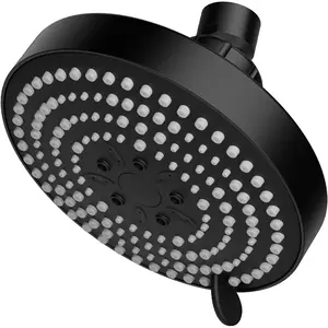 Shower , High  Shower  with 6 Mode, Fixed Showerheads for  Water Flow & Relaxing Shower Experience, Matte Black