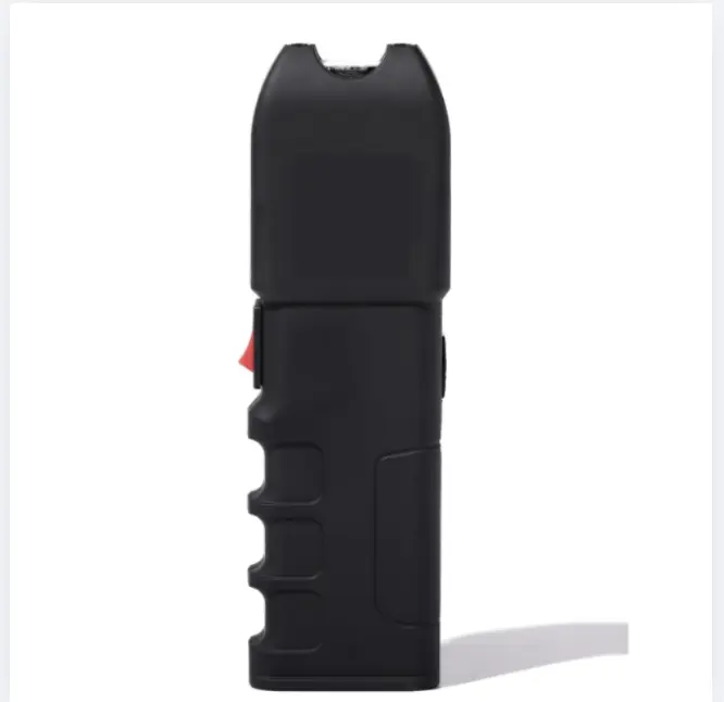 VTS-989 Rechargeable LED Flashlight Torch - Compact 120 Lumens, Rubberized Grip, black, for Home Improvement, Outdoor Illumination
