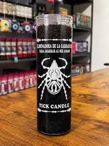 Ritual Tick Candle | Hand Prepared with Herbs, Oils & Petition Paper