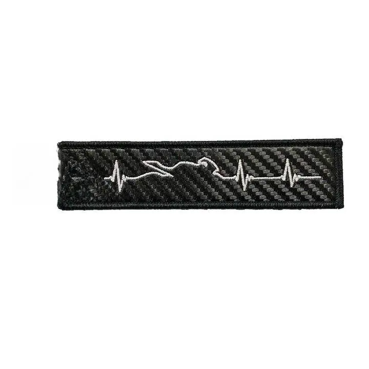 Motorcycle Heartbeat Carbon Fiber Keytag
