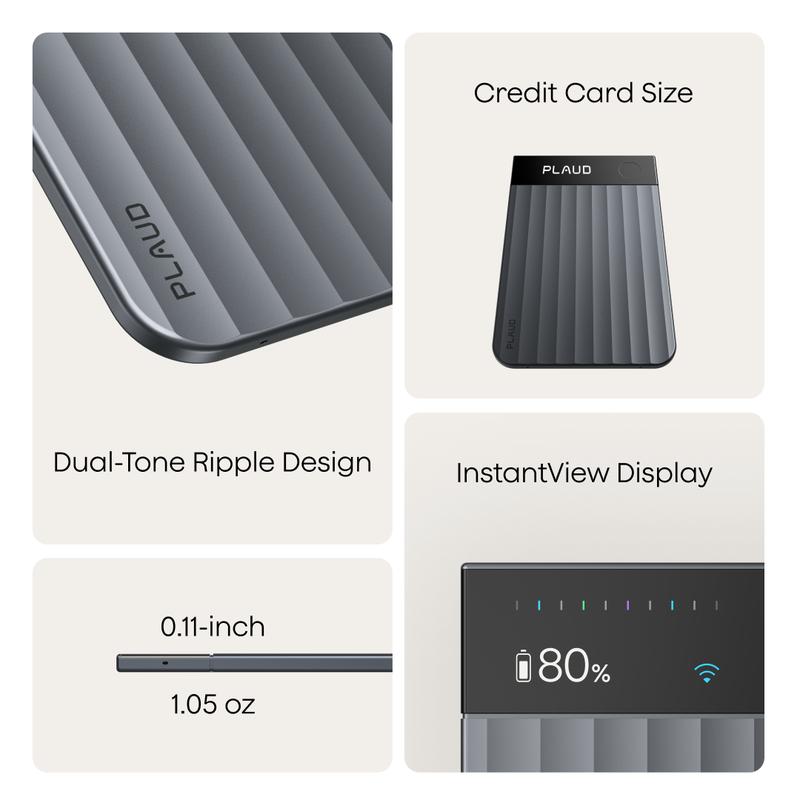 [New Launch] Plaud Note Pro Professional AI Voice Recorder for Business Meetings, Calls & Interviews, 4 MEMS Microphones, Instant View Display, 50-hour Battery Life, AI Transcription & Summary, Premium Office Gadget & Business Gift