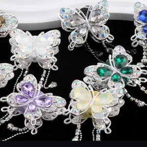 5pcs Heavy Industry Crystal Butterfly DIY Beads for Beading, Jewelry Making and Charms Making