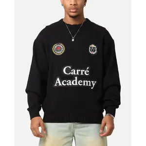Carre Academy Knitted Sweater Black