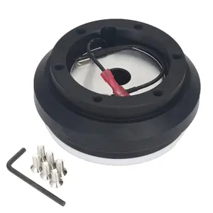 110H Aluminum 6-Hole Steering Wheel Short Hub Adapter Fit for Honda Accord, Civic, Del Sol, Prelude, Acura Integra